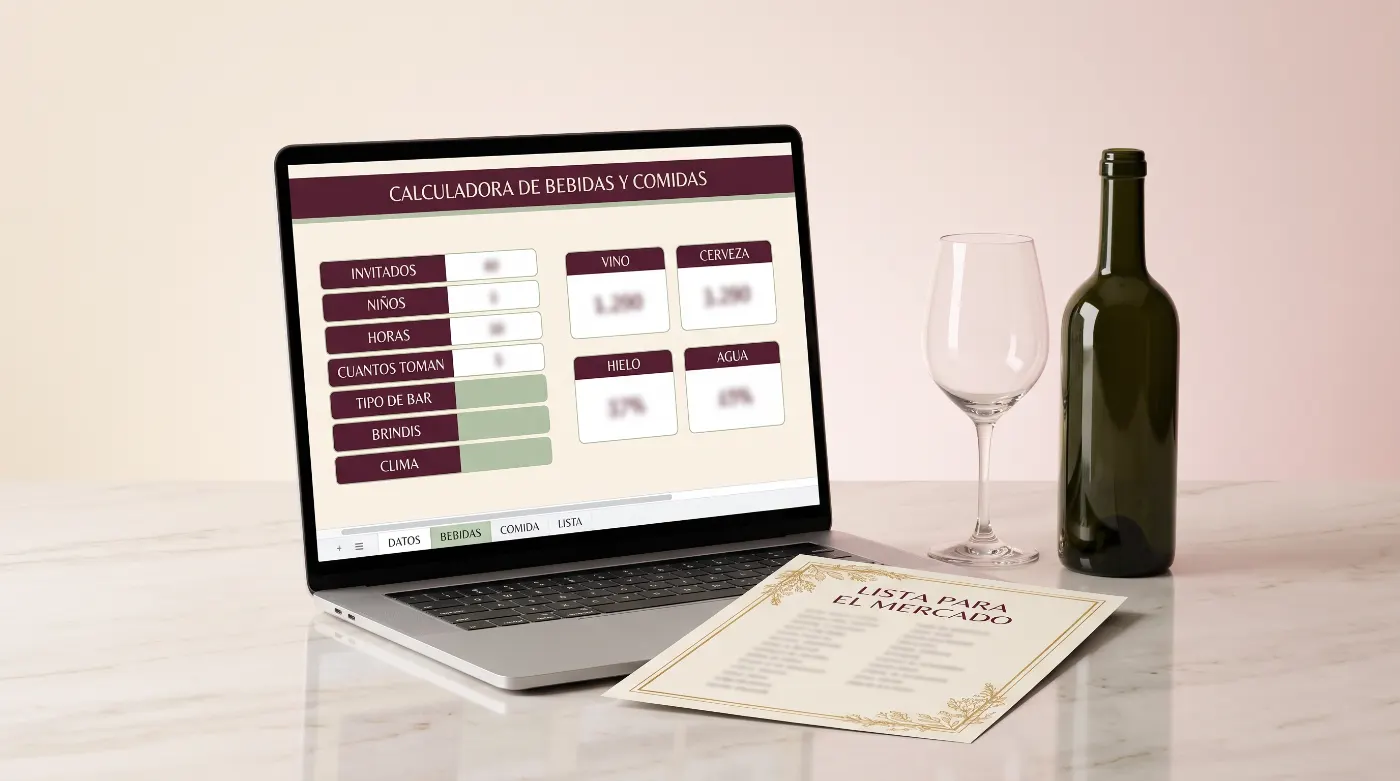 Calculadora para bebidas y comidas